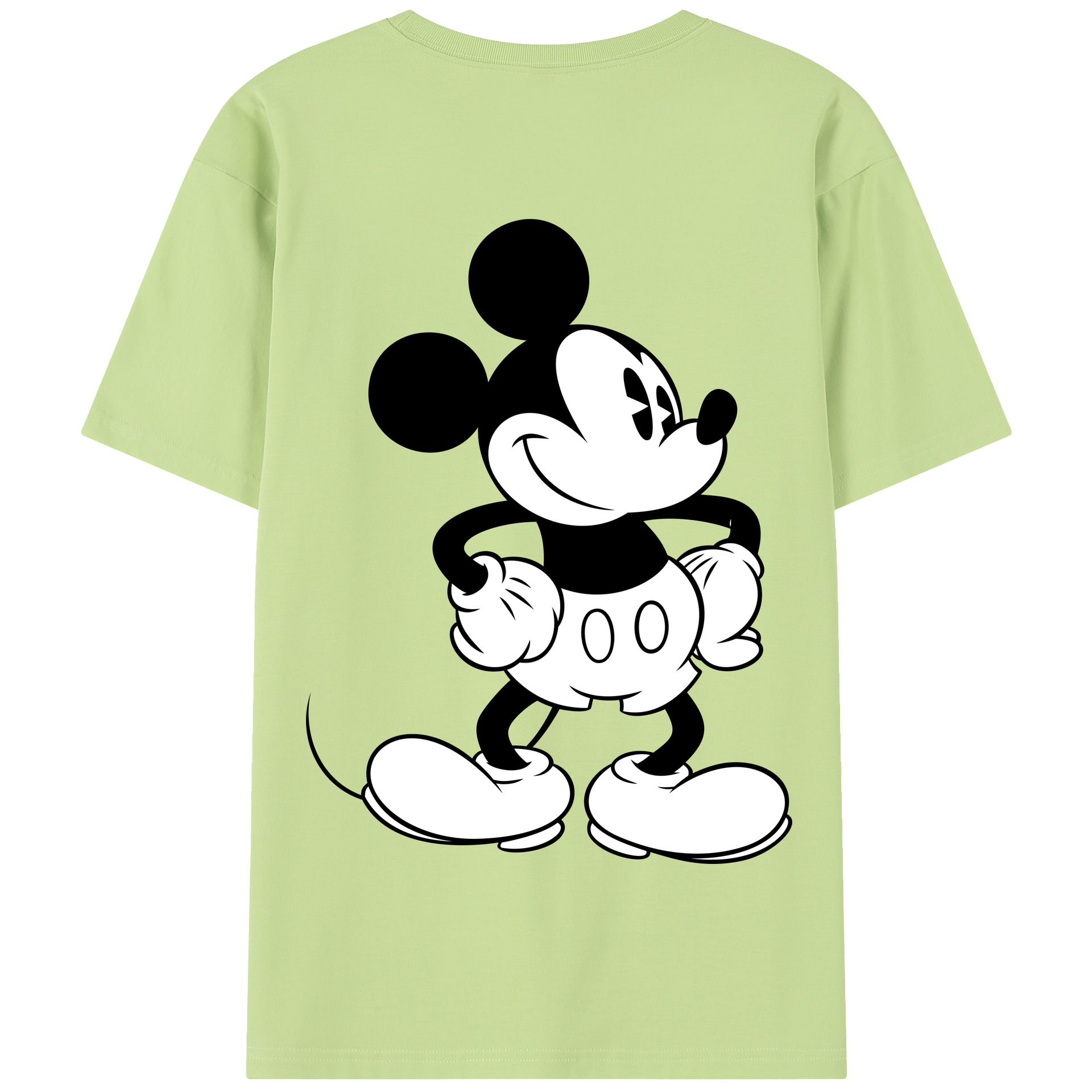 （画像用） ミッキーマウス Mickey Mouse 綿100％半袖Tシャツ（背面プリント）